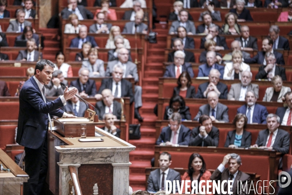 Manuel Valls: vote de confiance à l Assemblée Nationale