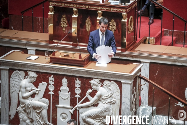 Manuel Valls: vote de confiance à l Assemblée Nationale