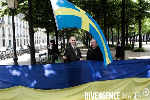 UKRAINE Manifestation parisienne contre Poutine