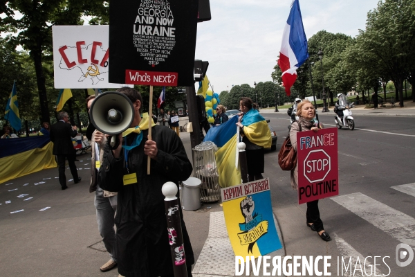 UKRAINE Manifestation parisienne contre Poutine