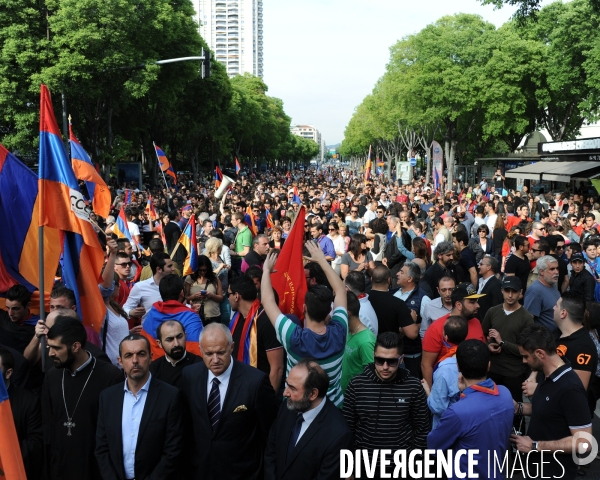 Manifestation des armeniens de marseille