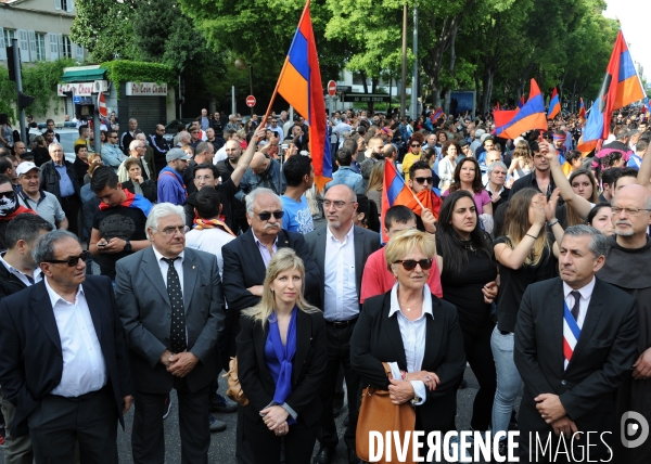 Manifestation des armeniens de marseille