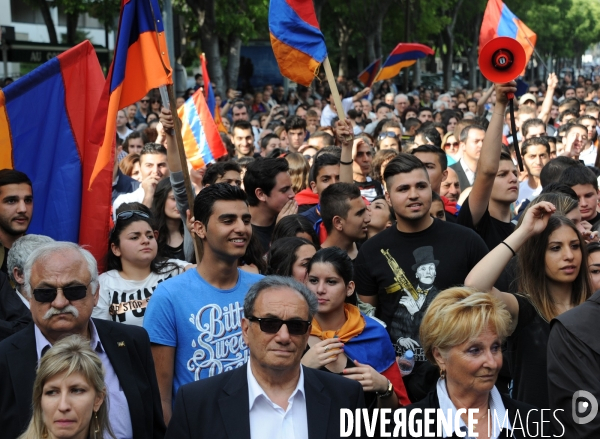 Manifestation des armeniens de marseille