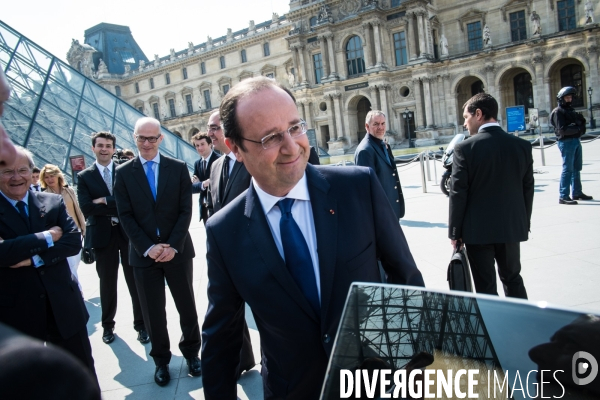 Hollande au Louvre