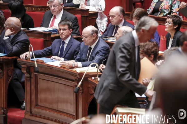 Manuel Valls à l Assemblée Nationale. Vote  du Pacte de Stabilité Budgétaire