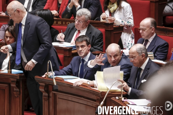 Manuel Valls à l Assemblée Nationale. Vote  du Pacte de Stabilité Budgétaire