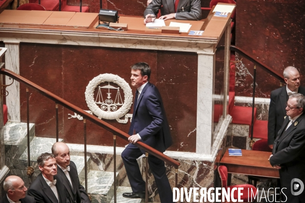 Manuel Valls à l Assemblée Nationale. Vote  du Pacte de Stabilité Budgétaire