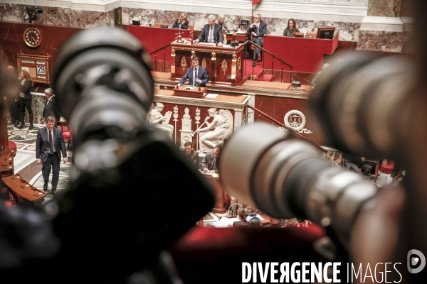 Manuel Valls à l Assemblée Nationale. Vote  du Pacte de Stabilité Budgétaire