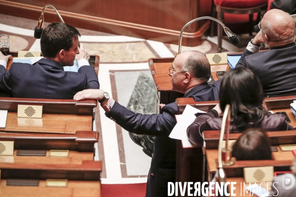 Manuel Valls à l Assemblée Nationale. Vote  du Pacte de Stabilité Budgétaire