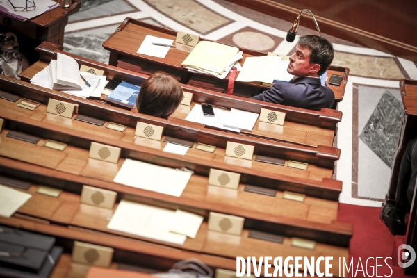 Manuel Valls à l Assemblée Nationale. Vote  du Pacte de Stabilité Budgétaire