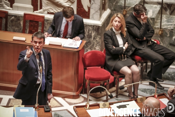 Manuel Valls à l Assemblée Nationale. Vote  du Pacte de Stabilité Budgétaire