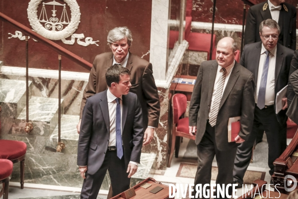 Manuel Valls à l Assemblée Nationale. Vote  du Pacte de Stabilité Budgétaire