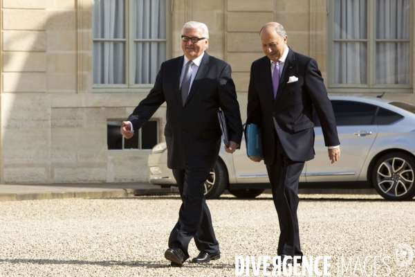 Conseil des ministres avec pour invité le ministre allemand des affaires étrangères Frank-Walter Steinmeier
