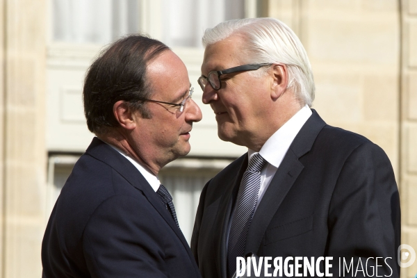 Conseil des ministres avec pour invité le ministre allemand des affaires étrangères Frank-Walter Steinmeier