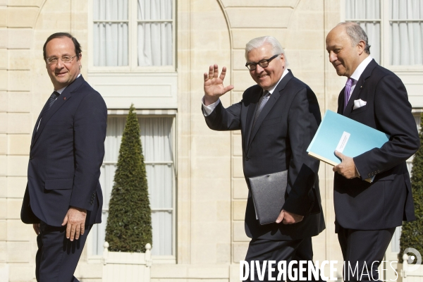 Conseil des ministres avec pour invité le ministre allemand des affaires étrangères Frank-Walter Steinmeier