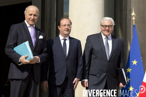 Conseil des ministres avec pour invité le ministre allemand des affaires étrangères Frank-Walter Steinmeier