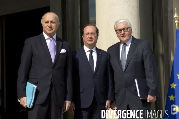 Conseil des ministres avec pour invité le ministre allemand des affaires étrangères Frank-Walter Steinmeier