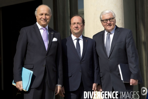 Conseil des ministres avec pour invité le ministre allemand des affaires étrangères Frank-Walter Steinmeier