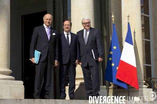 Conseil des ministres avec pour invité le ministre allemand des affaires étrangères Frank-Walter Steinmeier