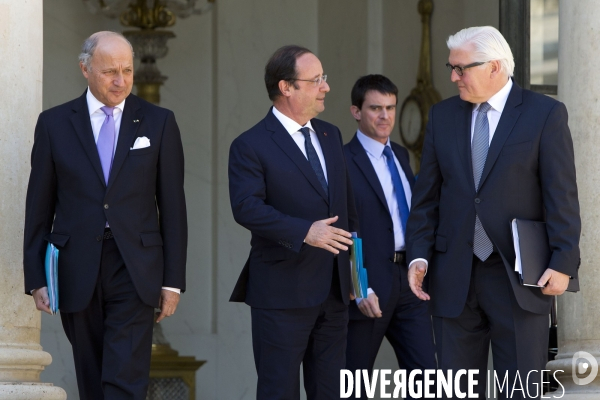 Conseil des ministres avec pour invité le ministre allemand des affaires étrangères Frank-Walter Steinmeier