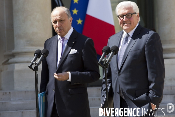 Conseil des ministres avec pour invité le ministre allemand des affaires étrangères Frank-Walter Steinmeier