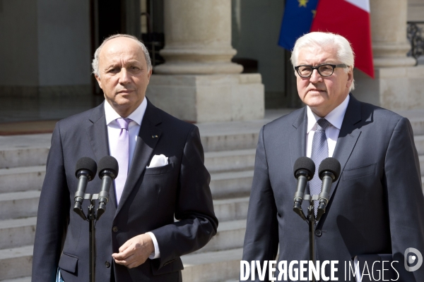 Conseil des ministres avec pour invité le ministre allemand des affaires étrangères Frank-Walter Steinmeier