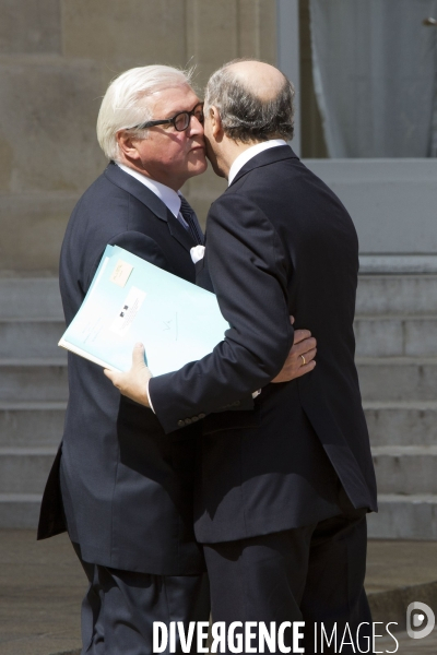 Conseil des ministres avec pour invité le ministre allemand des affaires étrangères Frank-Walter Steinmeier