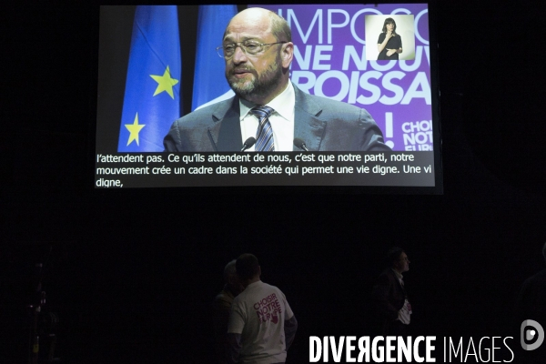 Reze, 1er meeting de campagne europeenne du PS.