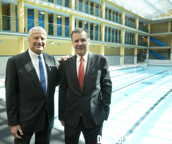 Sebastien bazin inaugure la piscine molitor