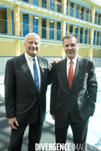 Sebastien bazin inaugure la piscine molitor