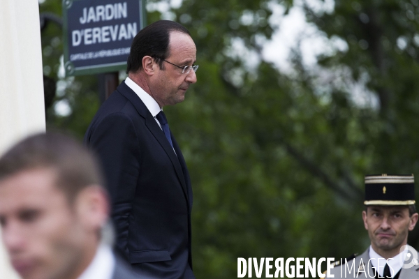 Francois Hollande, commemoration du genocide armenien