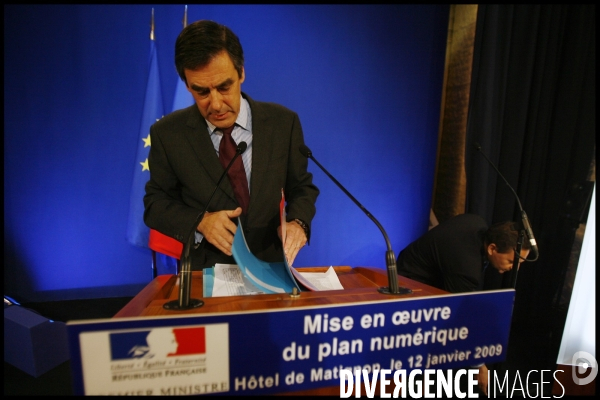 Matignon: mise en oeuvre du plan numerique