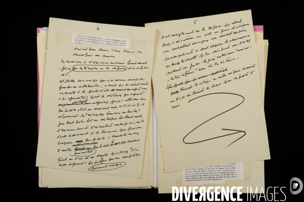 Mte Jacques VERGES : Manuscript original plaidoirie de Klaus Barbie