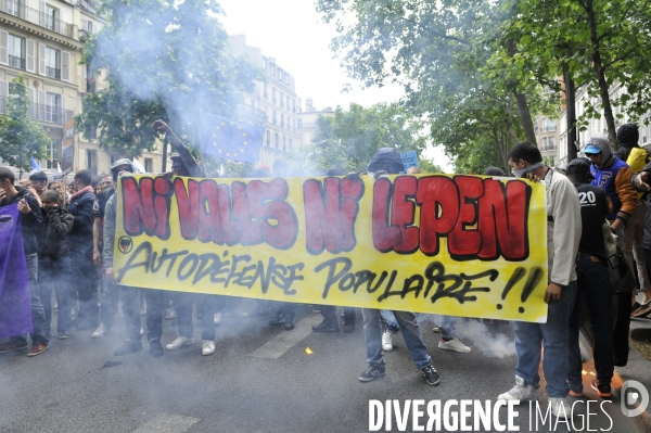 Manifestation du 29 mai 2014 contre la montée du Front National en France.