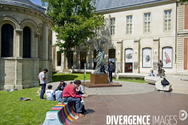 Illustration Mai 2014.La cour du musée des Arts et Métiers fondé en 1794 et installé dans l abbaye de Saint Martin des Champs.