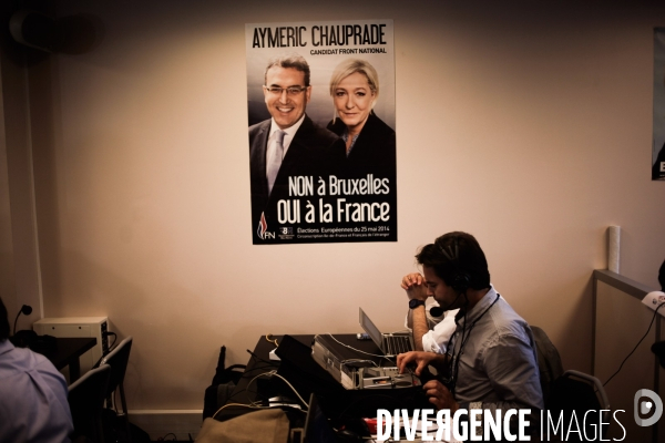 Europeennes 2014 / soiree electorale au fn