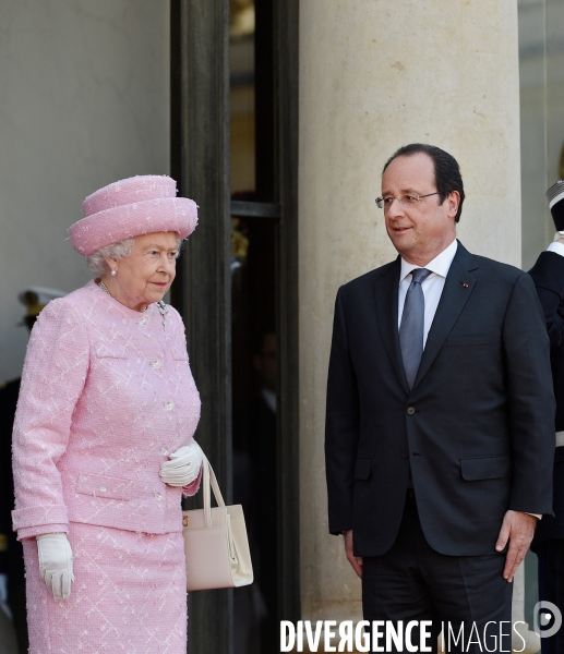 François Hollande reçoit la Reine Elisabeth II