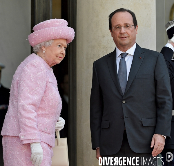 François Hollande reçoit la Reine Elisabeth II