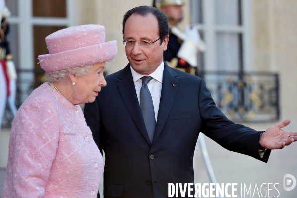 François Hollande reçoit la Reine Elisabeth II