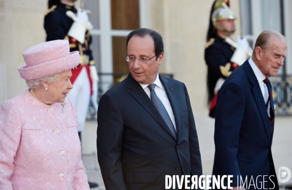 François Hollande reçoit la Reine Elisabeth II