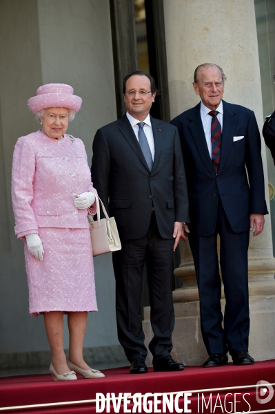 François Hollande reçoit la Reine Elisabeth II