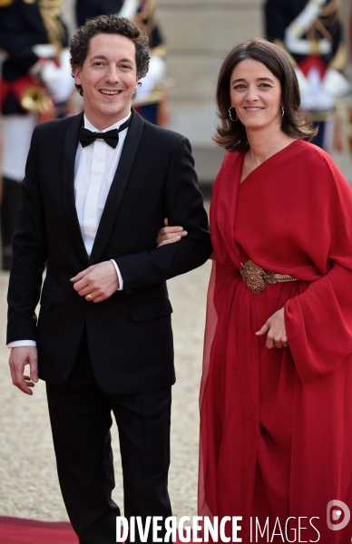 Diner d état à l Elysée en l honneur de la reine Elisabeth II