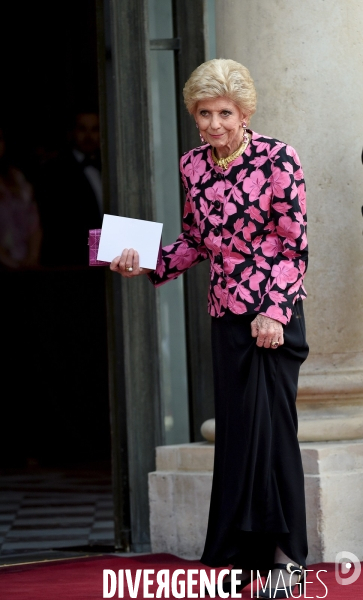 Diner d état à l Elysée en l honneur de la reine Elisabeth II