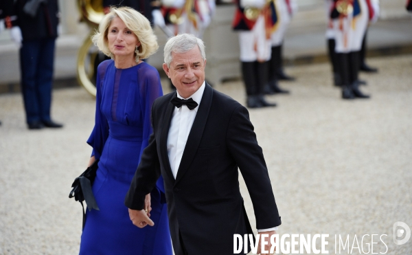 Diner d état à l Elysée en l honneur de la reine Elisabeth II