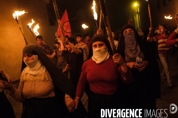 Manifestation de soutien à Ocalan, Cizre