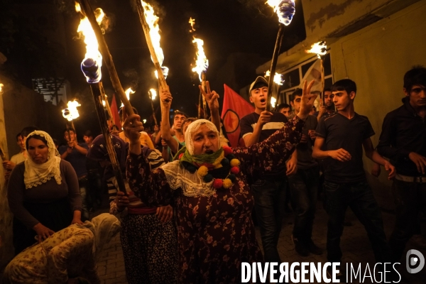 Manifestation de soutien à Ocalan, Cizre