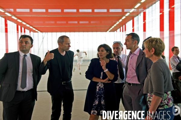 Inauguration du centre sportif Jules Ladoumègue par Anne Hidalgo