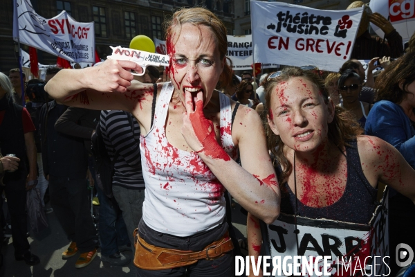 Manifestation des intermittents du spectacle