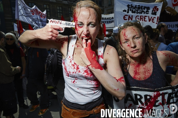 Manifestation des intermittents du spectacle