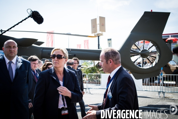 Marine Le Pen à Eurosatory